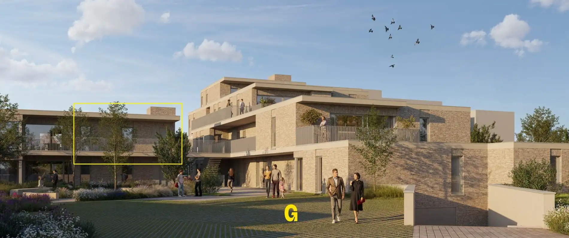 Nieuwbouwappartement op de 1ste verdieping met 2 slaapkamers en zuidgericht terras in res. de Boomgaard vlakbij het centrum van Hoeselt foto 2