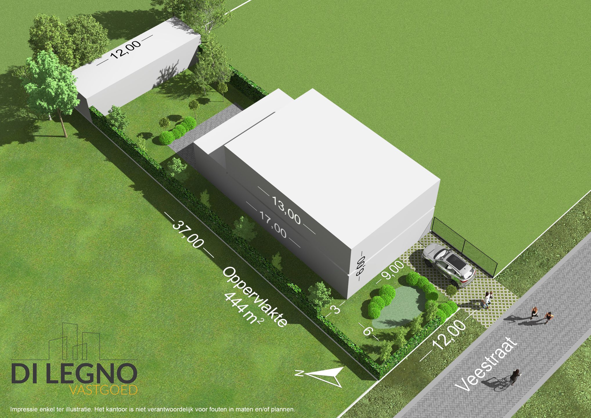 Zeer gunstig gelegen bouwgrond van 444 m² voor ruime HOB foto 2