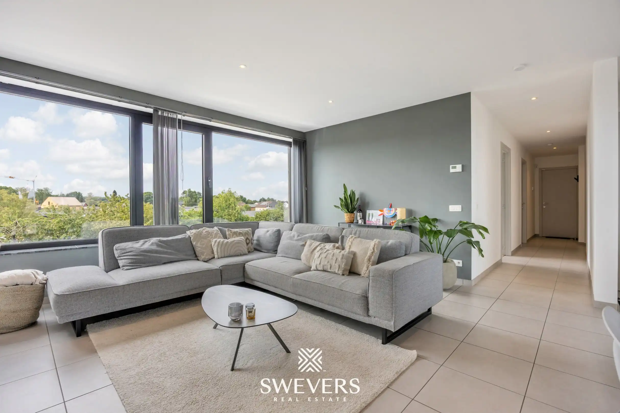 Modern appartement met 2 slaapkamers en 2 terrassen op een gunstige locatie in Houthalen foto 2