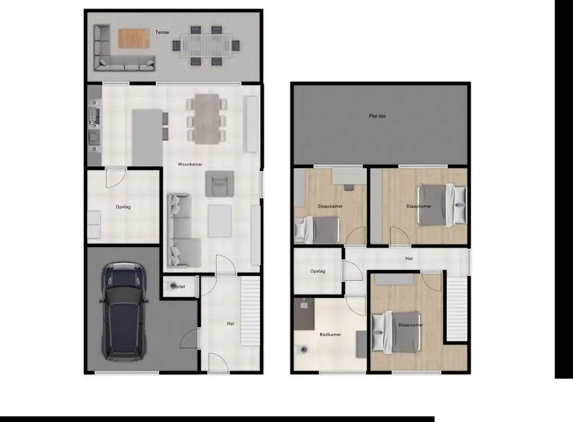 Energiezuinige woning met 3 grote slpk. en garage foto 4
