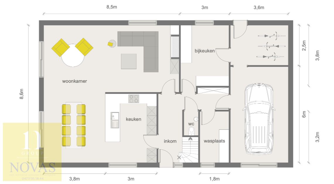 Ruime instapklare woning met 4 tot 5 slaapkamers, zonnepanelen, airco, inpandige garage en buitenstaanplaatsen foto 36