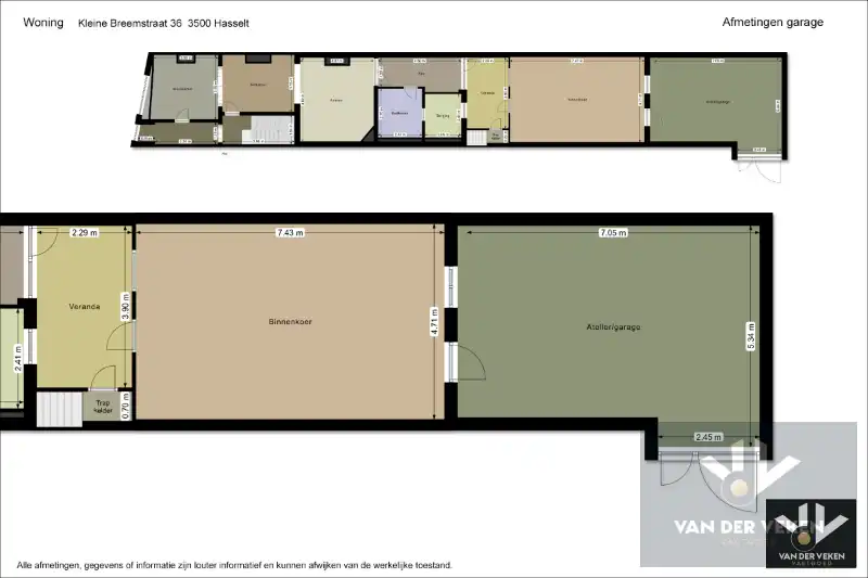 Ruime en goed gelegen te moderniseren rijwoning met gezellige binnekoer, garage en/of atelier foto 37
