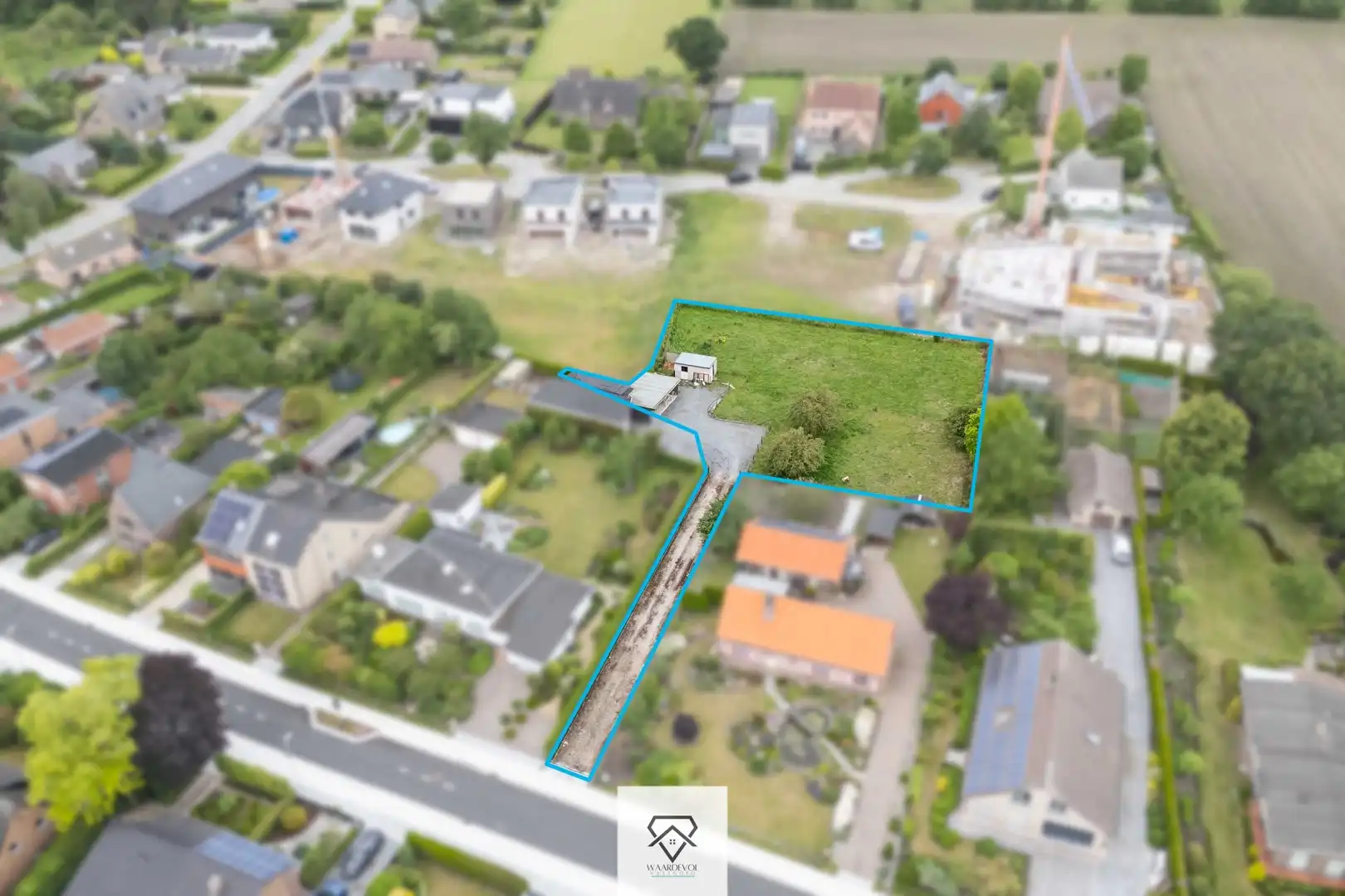Bouwgrond in tweede bouwlijn op toplocatie te Evergem – 1.901 m²! foto 4