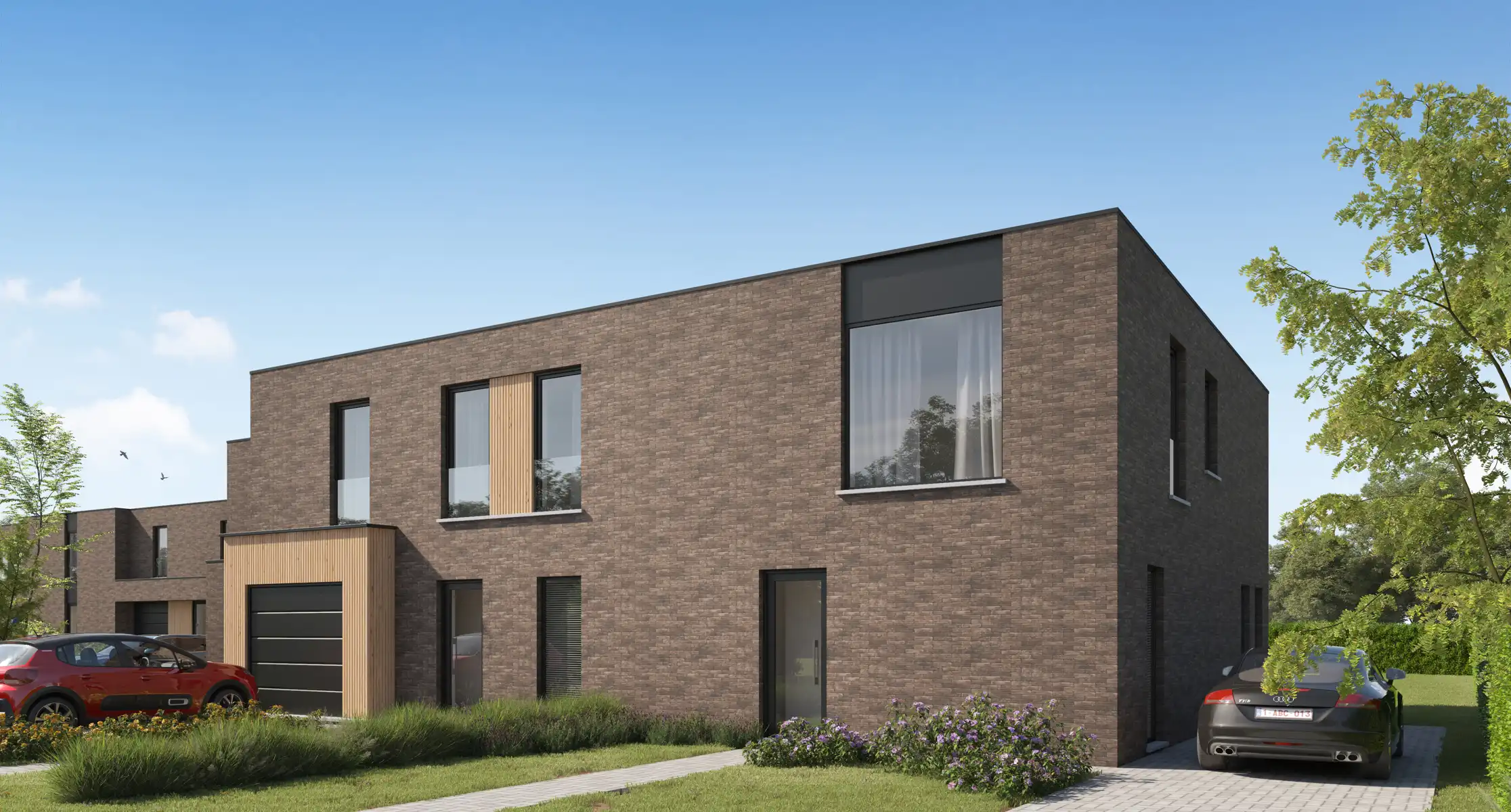 Moderne halfopen woning foto 2