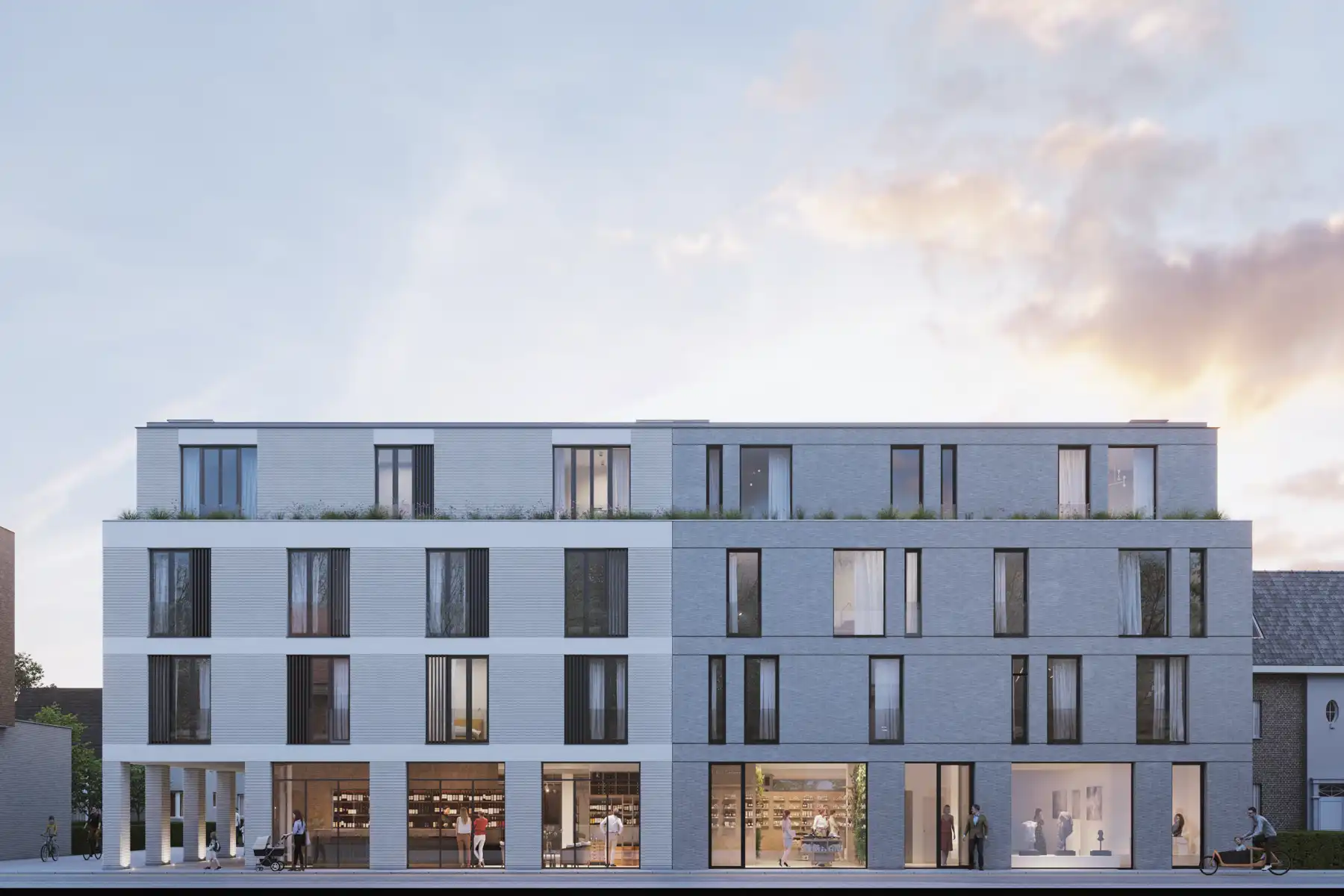 Handelspand, casco, in bruisend centrum van Haacht foto 2