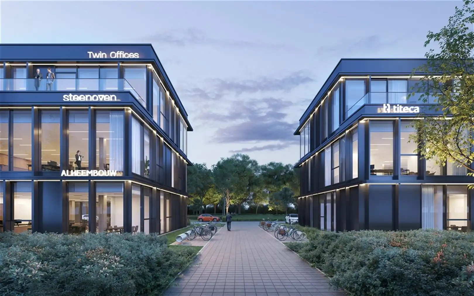 Nieuwbouw kantoren langs de Gentse Steenweg in Lokeren foto 2