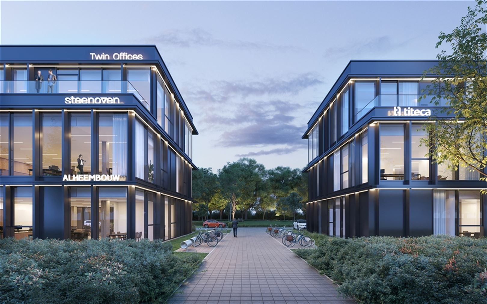 Nieuwbouw kantoren langs de Gentse Steenweg in Lokeren foto 2