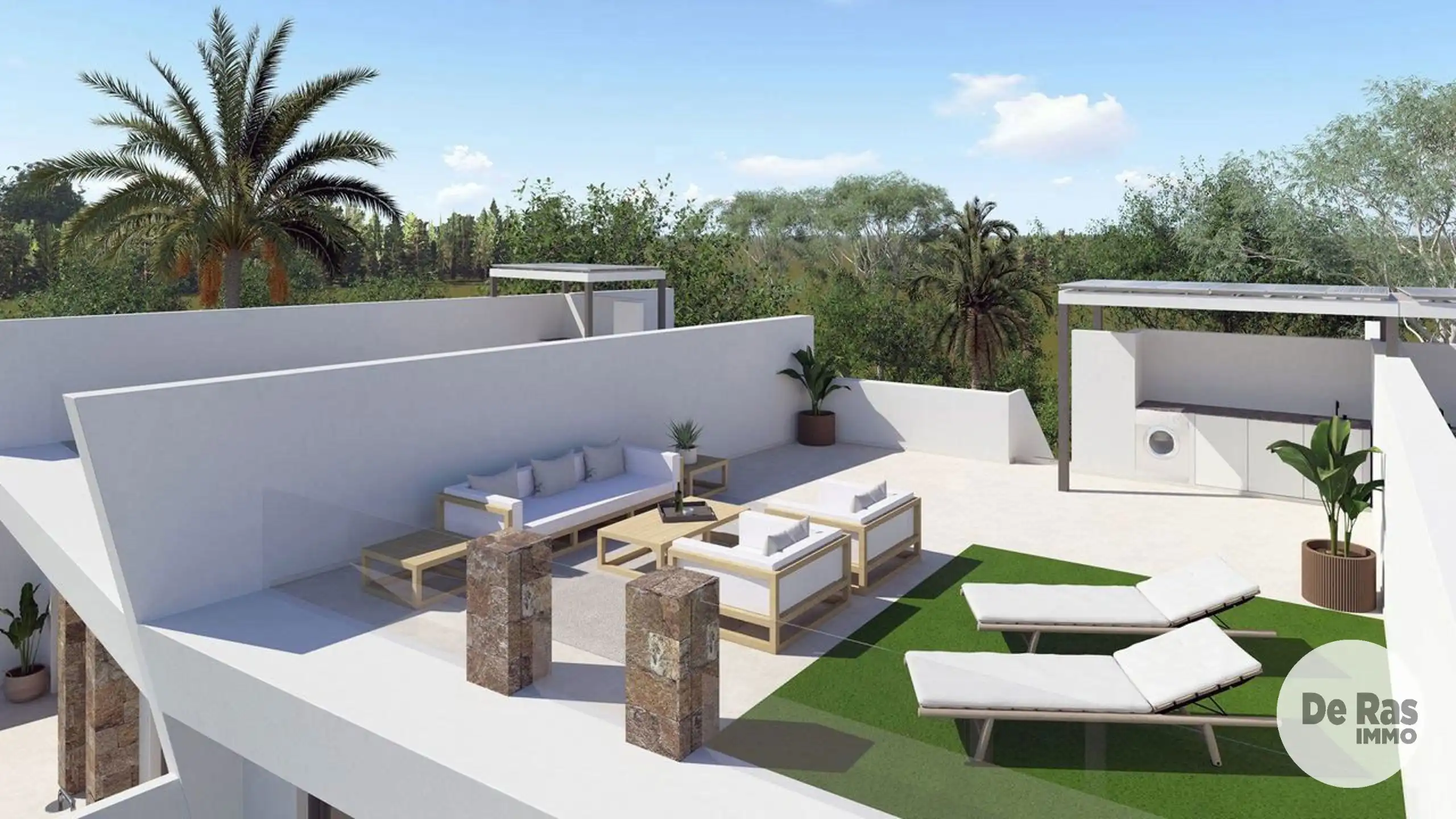 SPANJE -Villa 2 bed/2bad/dakterras, Prive zwembad foto 8
