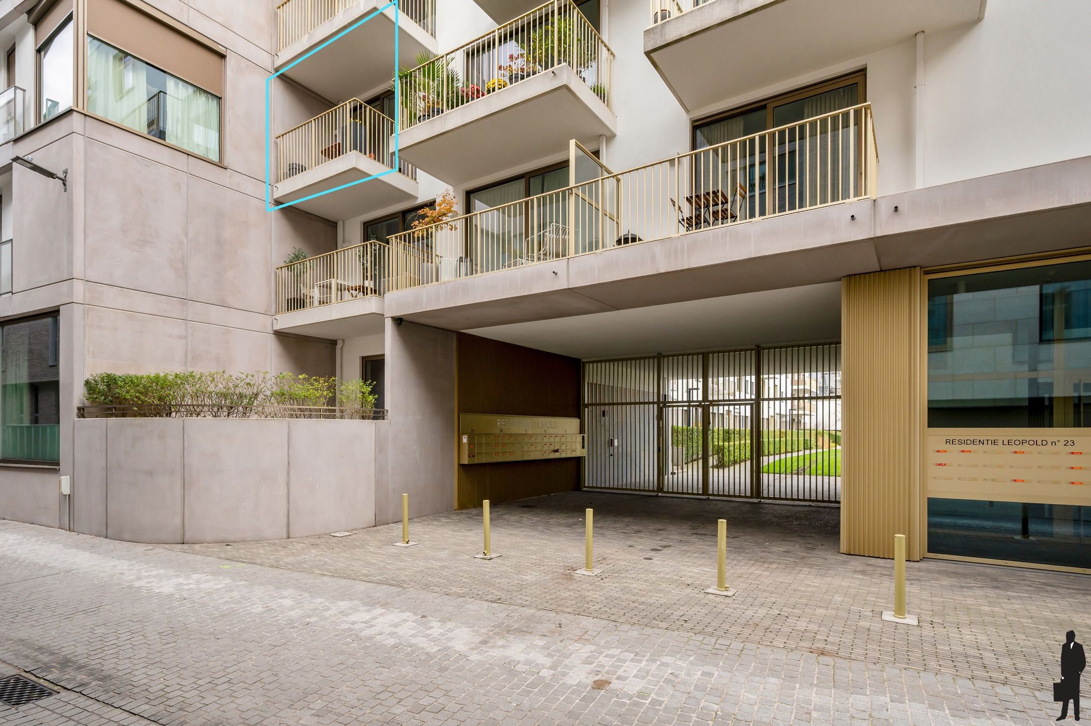 Licht 2-slpk appartement met 2 terrassen in Residentie Leopold foto 3