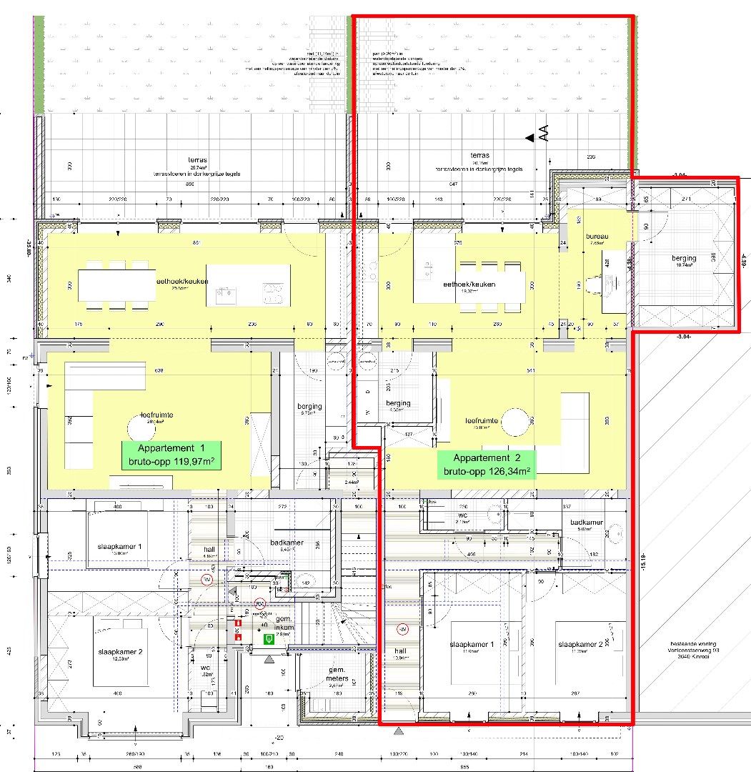 Gelijkvloers nieuwbouwappartement van 126,34m² met terras en tuintje foto 6