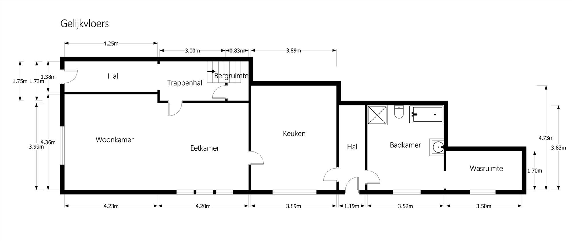 VERRASSEND RUIME WONING MET 3 SLAAPKAMERS EN ACHTERLIGGENDE GARAGE TE LEOPOLDSBURG foto 21