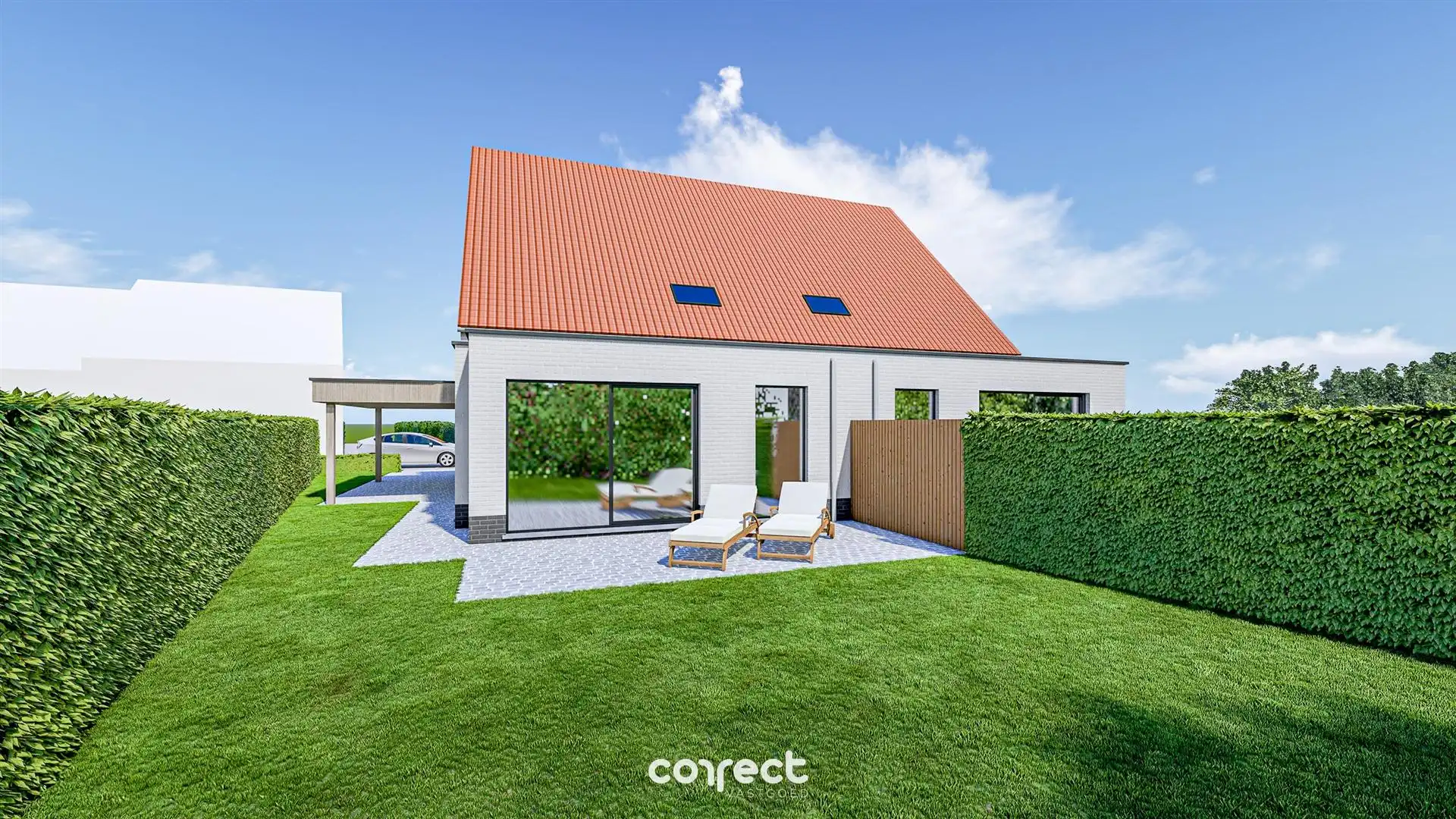 Nog te bouwen nieuwbouw-koppelbouw in landelijke stijl met 3 slaapkamers. foto 4