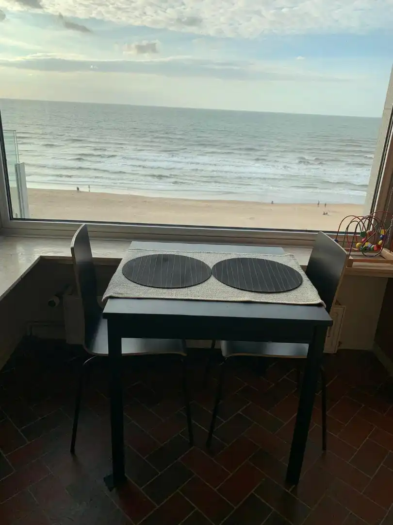 Gemeubeld appartement op zeedijk - frontaal zeezicht foto 13