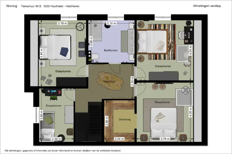 Rustig gelegen, ruime woning op een perceel van 6 aren 65 centiaren. Riante indeling met 4 slaapkamers en een open leefruimte die uitgeeft op de tuin. foto 26