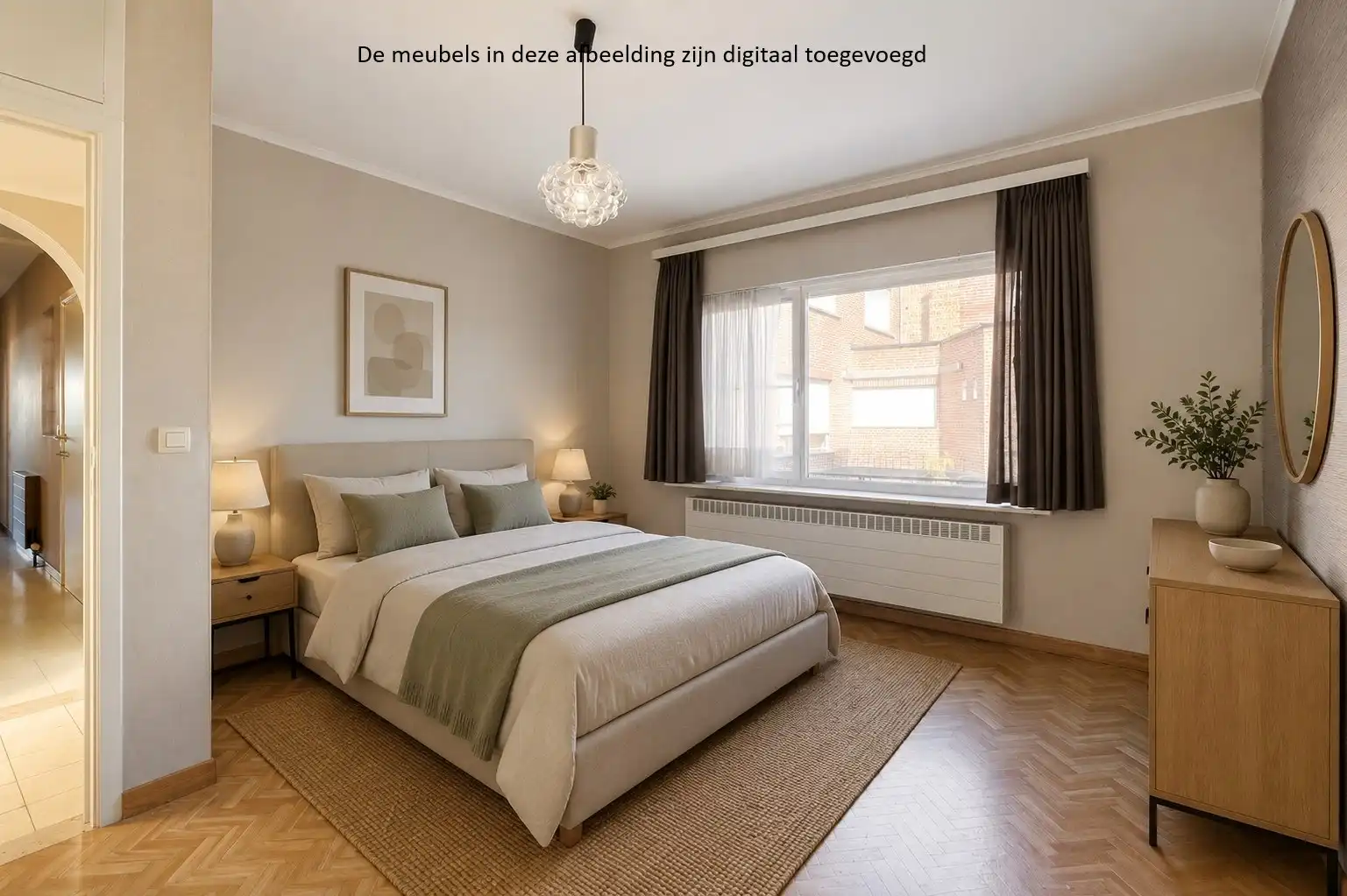 Gelijkvloers appartement met 2 slaapkamers, terras en tuin foto 13