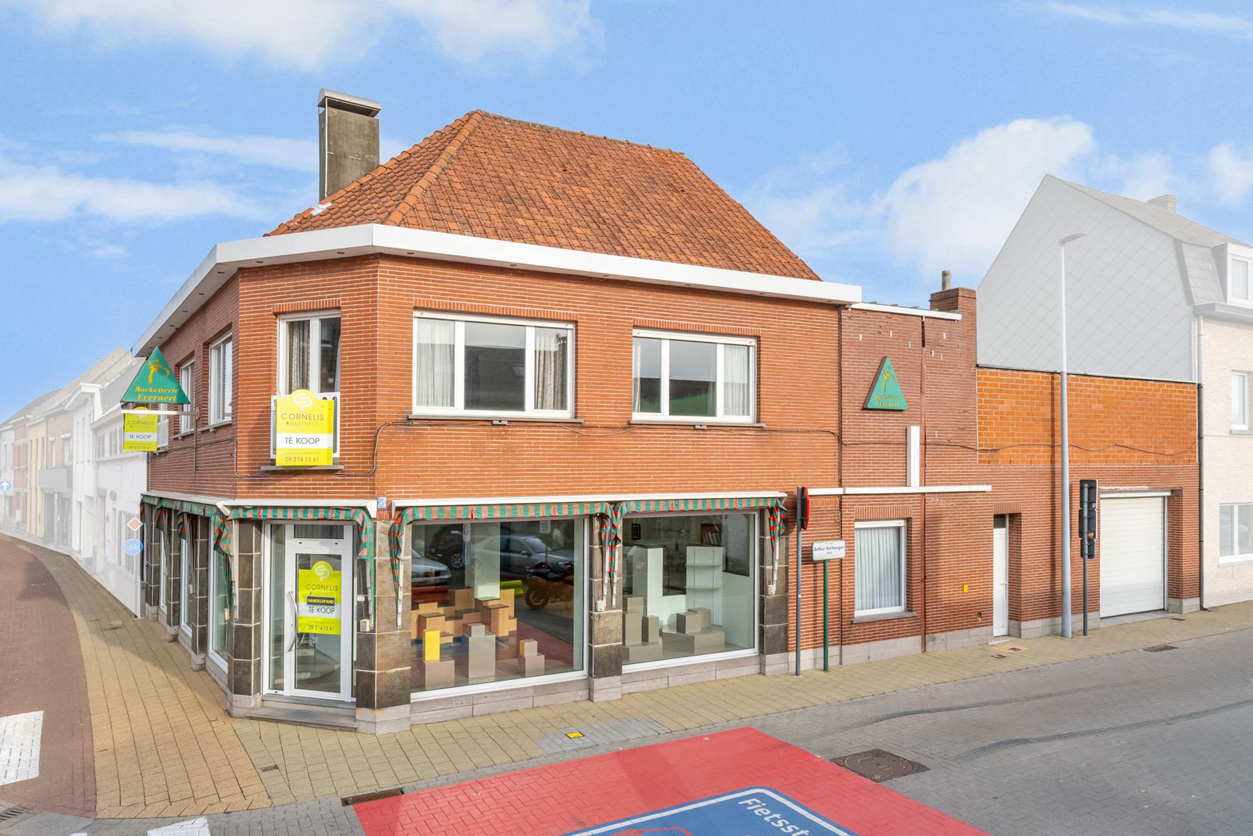 Merelbeke centrum: handelspand met woonst, garage en terras  foto 18