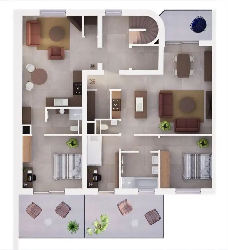 Aangenaam éénslaapkamer appartement met lift foto 6