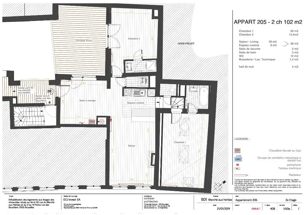 Appartement met 2 slaapkamers aan Grote Markt Brussel foto 14