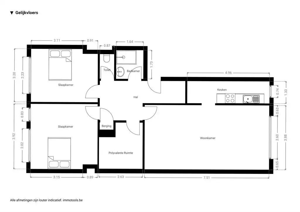 Instapklaar appartement nabij Boelaarpark foto 15