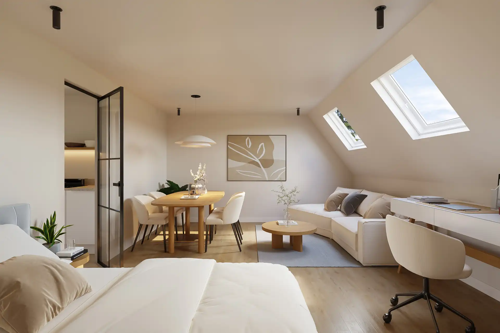 INVESTERINGSPAND VAN 14 VERHUURDE STUDIO'S/APPARTEMENTEN TE LANAKEN. foto 5