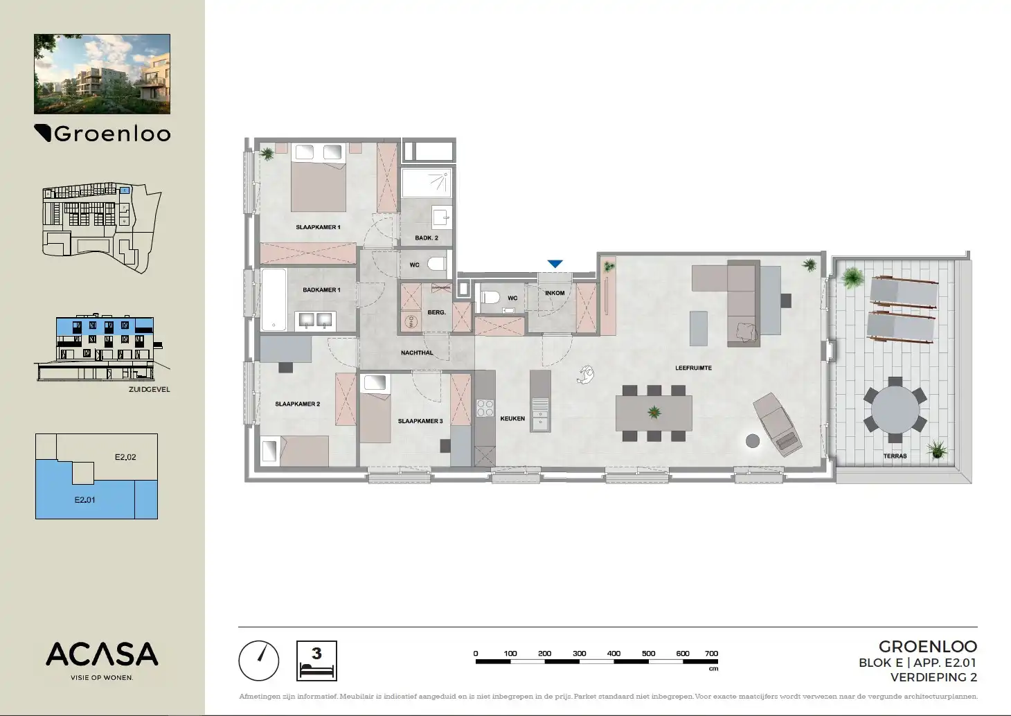 RUIM EN LICHT 3-SLAAPKAMERAPPARTEMENT MET GROOT TERRAS IN GROENLOO foto 21