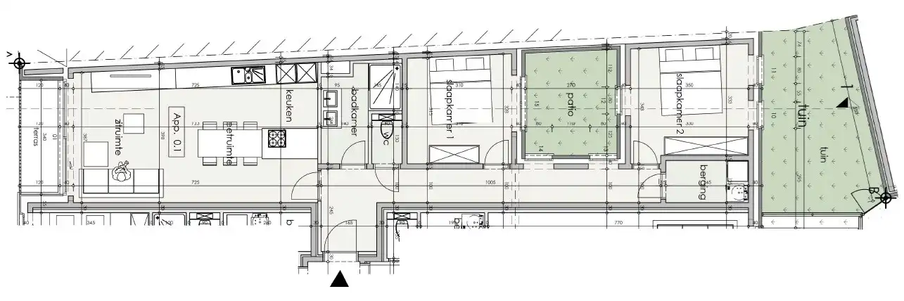 Appartement met 2 slaapkamers en terras te Lombardsijde  foto 6