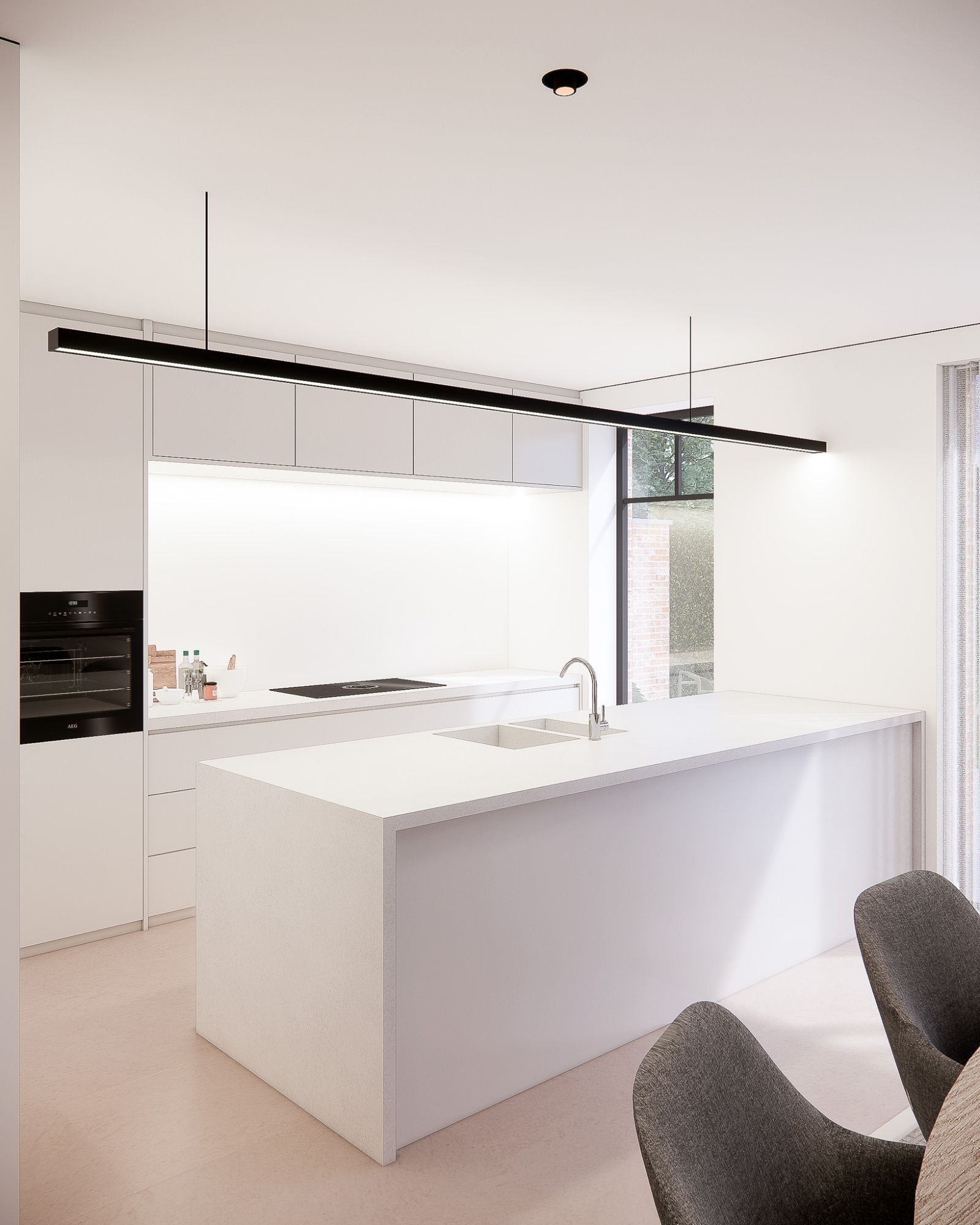 BEN-woning:  Volledig en kwaliteitsvol afgewerkte nieuwbouwwoning in hedendaagse Pastorijstijl - met Zuidgerichte tuin in landelijke omgeving te Beernem foto 4