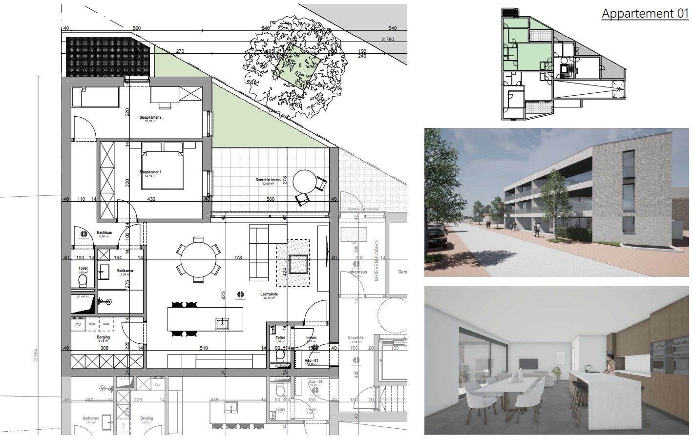 Luxueus en energiezuinig nieuwbouw appartement gelegen op het gelijkvloers met zicht op het Dorpsplein in Kinrooi foto 7