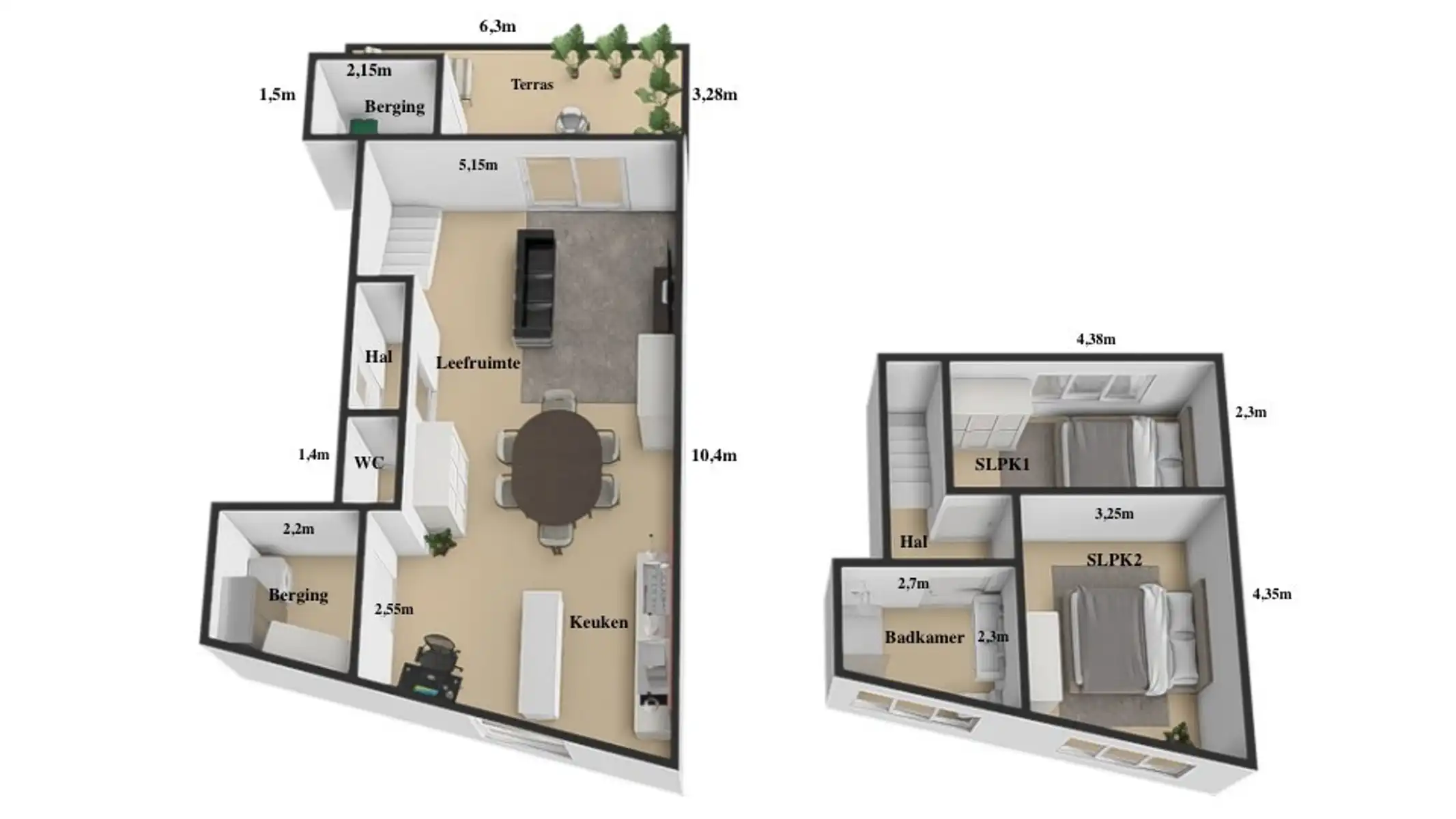 Prachtig duplexappartement met 2 SLPK, Terras & Staanplaats! foto 18