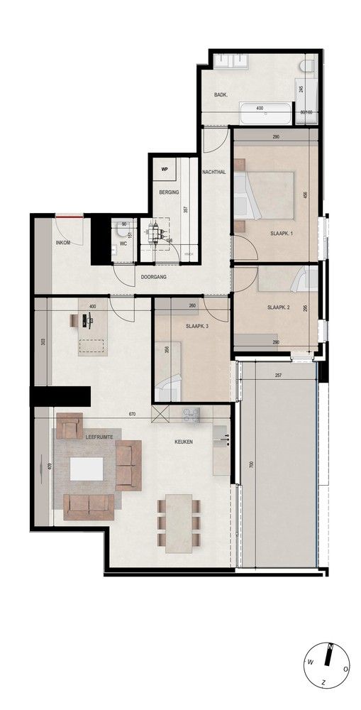 LAATSTE BEN DAKAPPARTEMENT | 130m² | 3 SLKS  | TERRAS foto 30