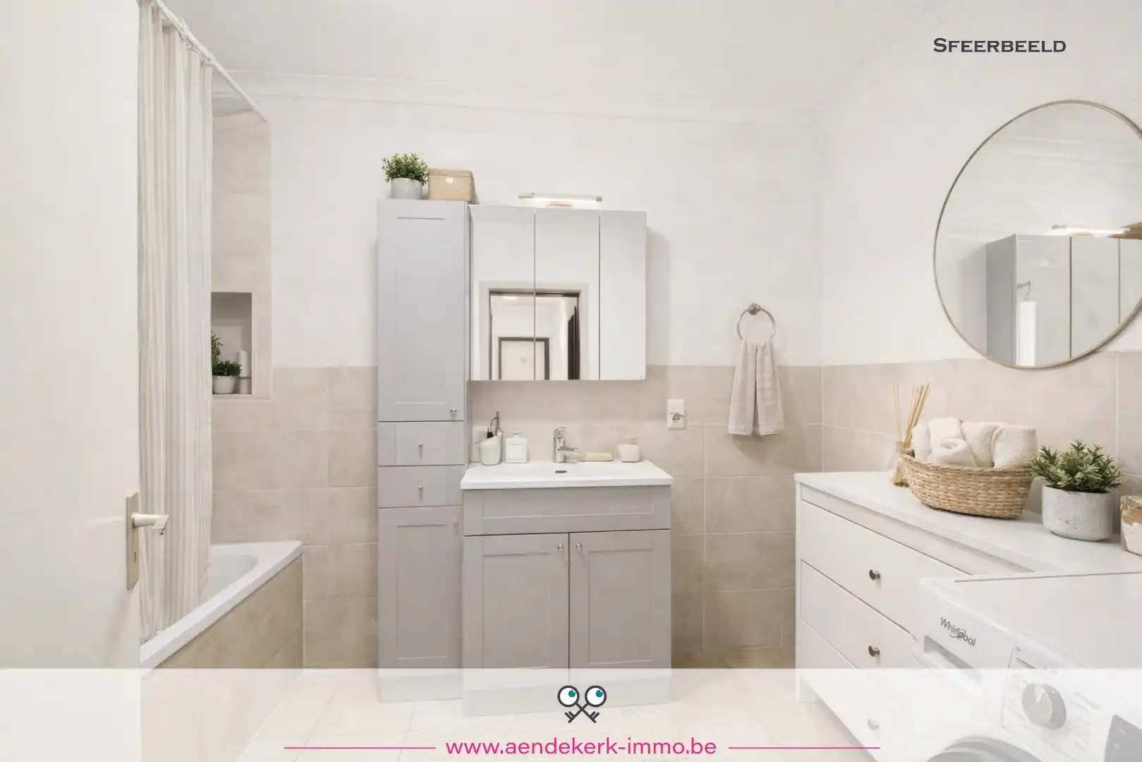 Ruim gelijkvloers appartement met 3 slaapkamers, garage en kelderberging foto 19