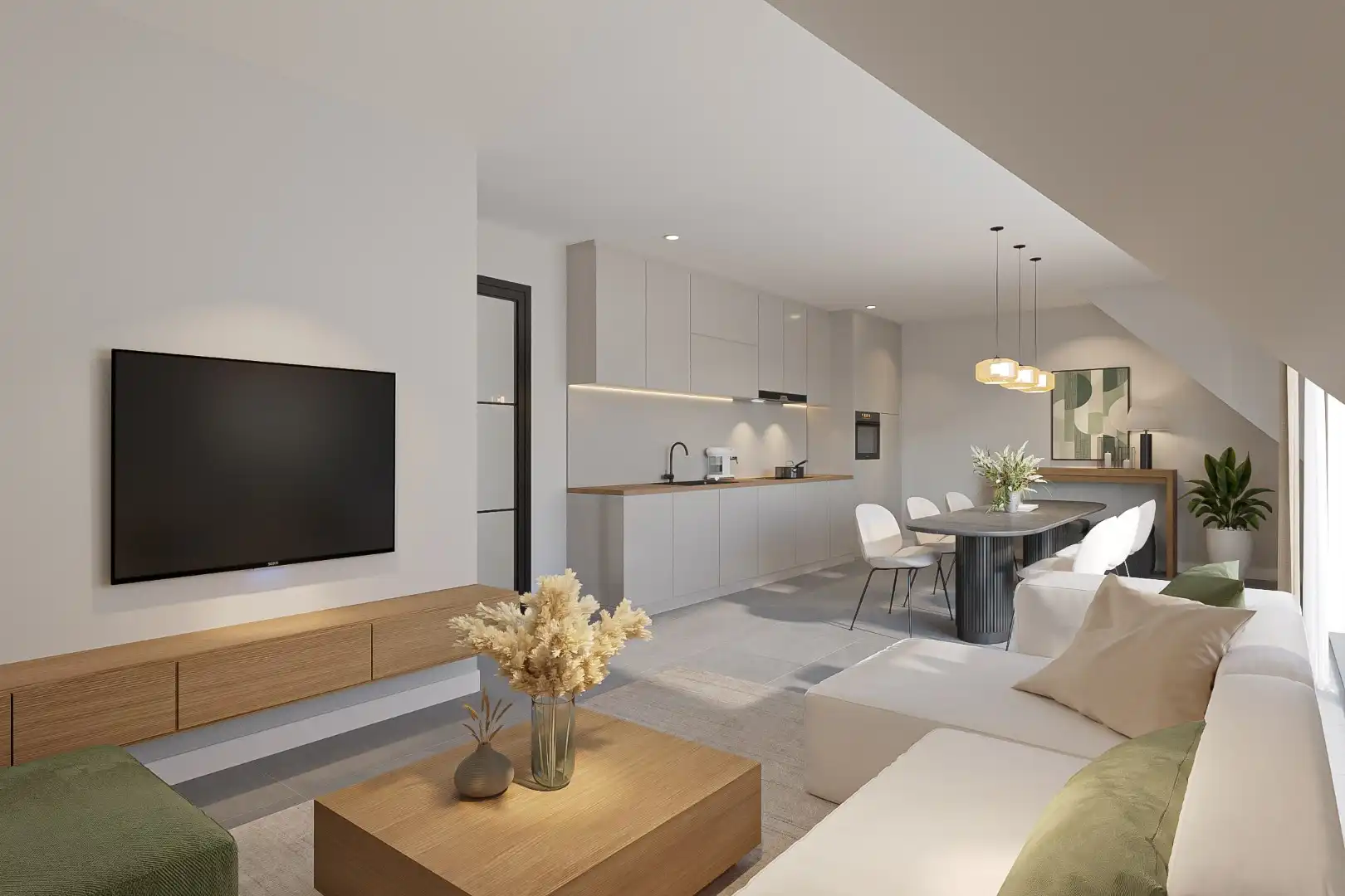 Prachtig app. met 2 slaapkamers, groot terras en autostaanplaats foto 3