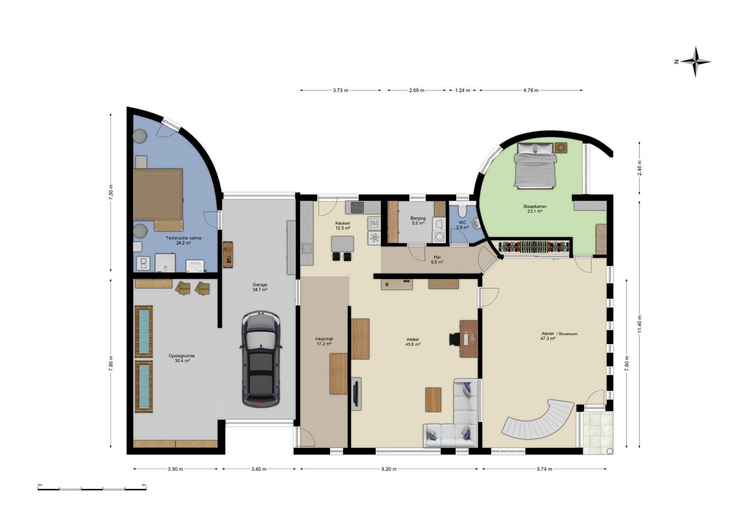 Unieke handelswoning met zwembad, atelier en zonneterras in Ruisbroek (Puurs) foto 29