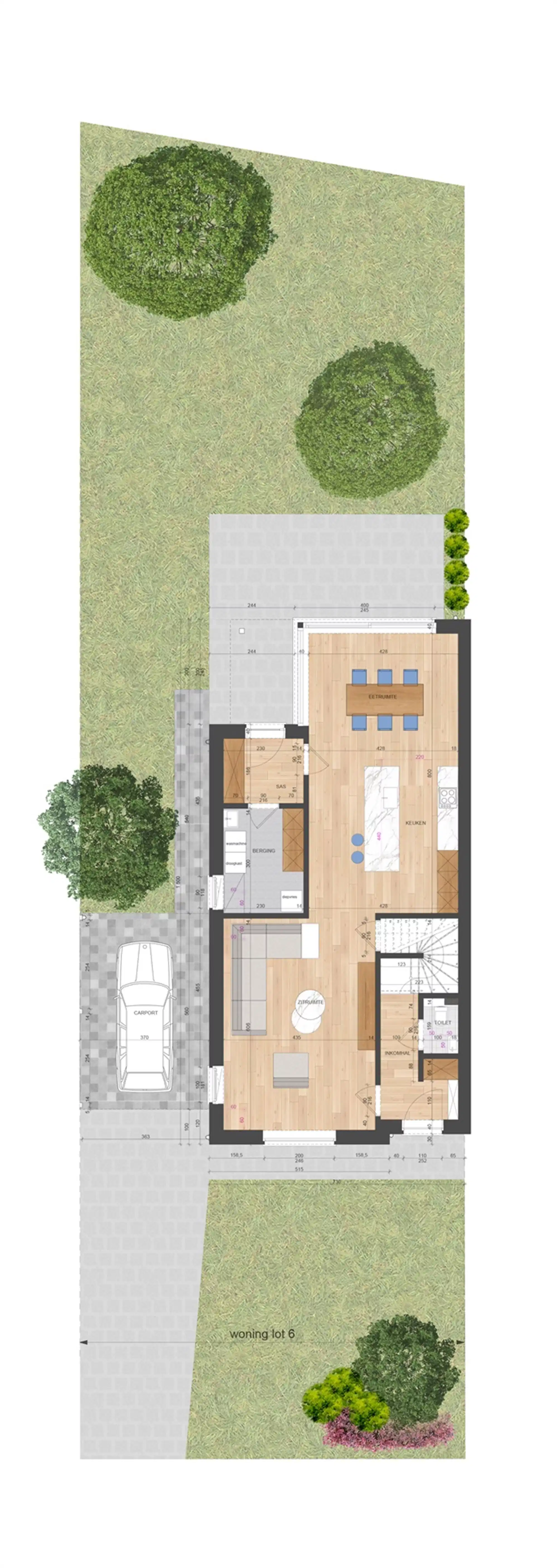 NIEUWBOUWWONING MET 3 SLAAPKAMERS UITERST CENTRAAL DOCH RUSTIG GELEGEN TE ZONHOVEN foto 14