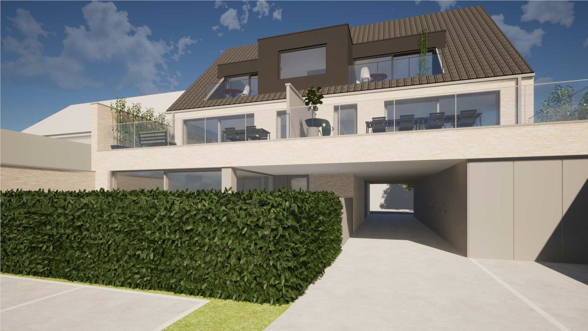 Nieuwbouwappartement (6%) te koop centrum Waregem: Dakappartement met 1 slaapkamer en leuk terras. foto 6