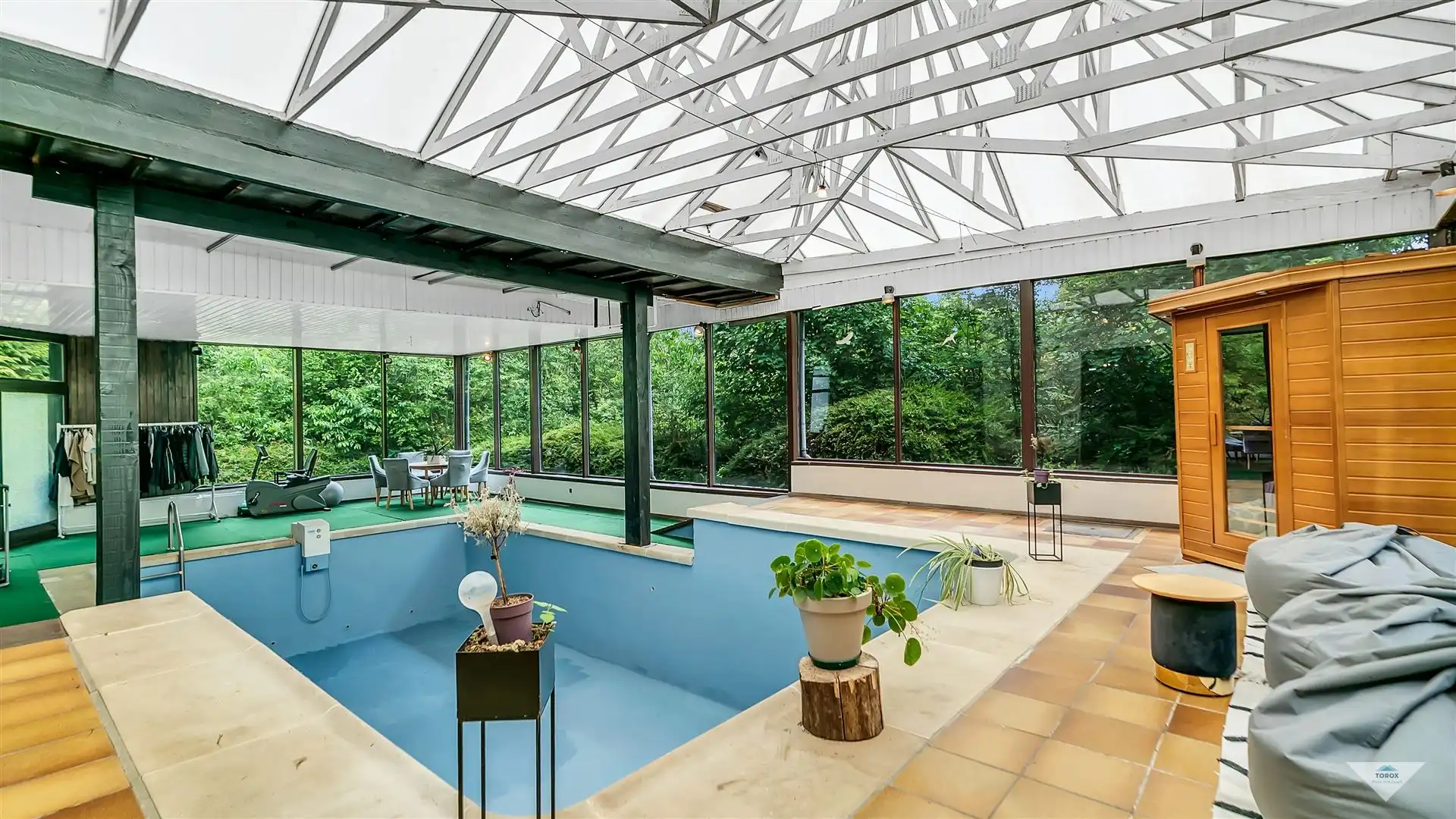 Woning met binnenzwembad en sauna in natuurgebied! foto 17
