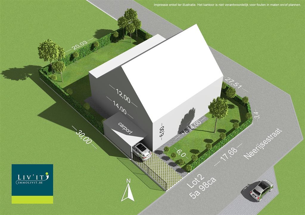 Bouwgrond open bebouwing in doodlopende straat! foto {{pictureIndex}}