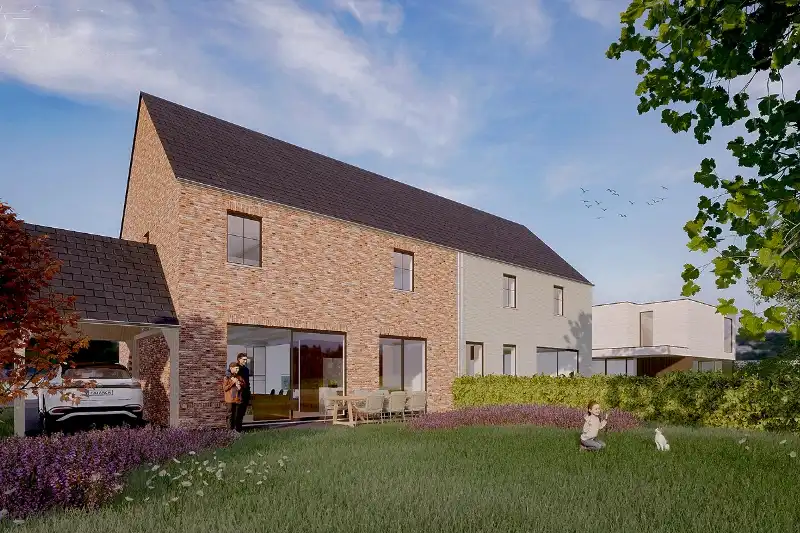 Moderne halfopen nieuwbouwwoning met 4 slaapkamers en 2 badkamers met carport foto 6