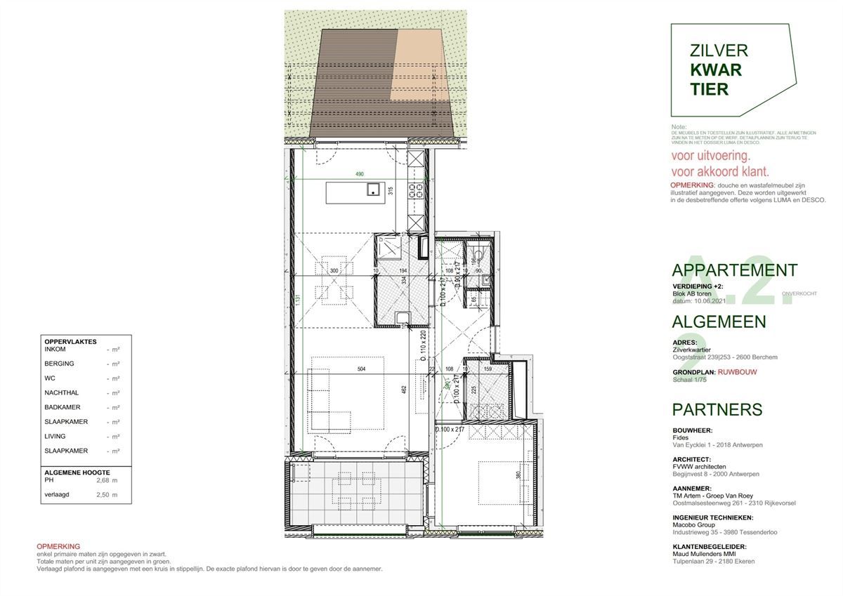 Ruim 1 slaapkamerappartement met groot terras in project Zilverkwartier te Berchem foto 18