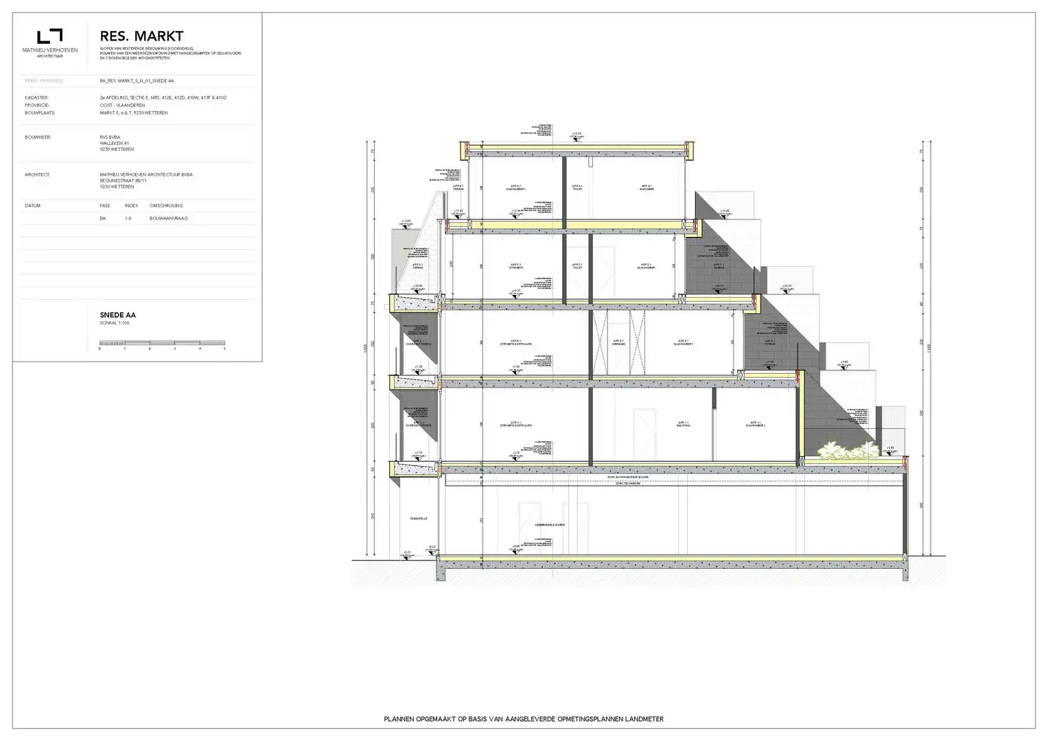 Nieuwbouwappartement met EPC A en terras in Wetteren te koop foto 8
