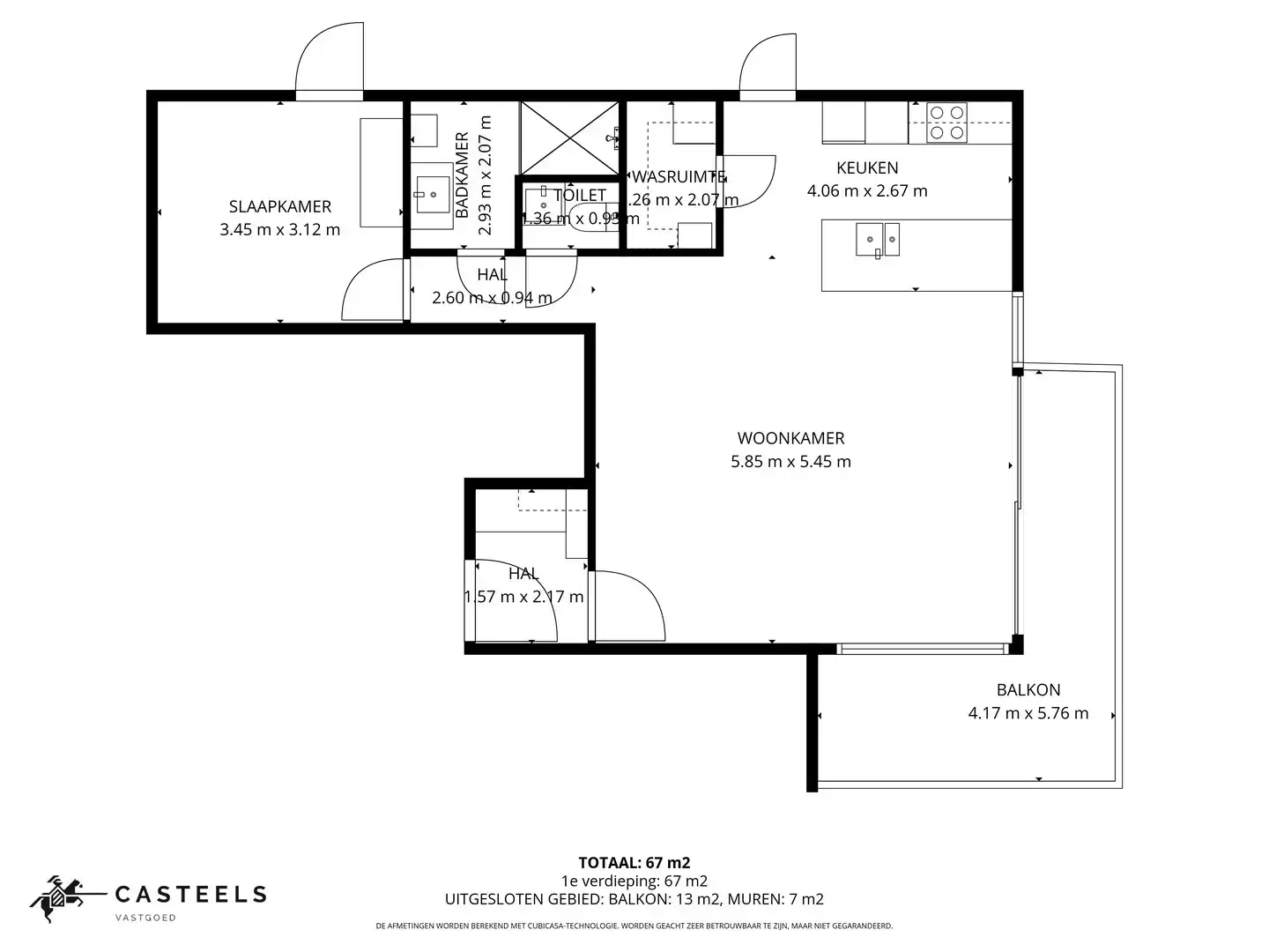 Recent appartement met staanplaats te Gentbrugge foto 23