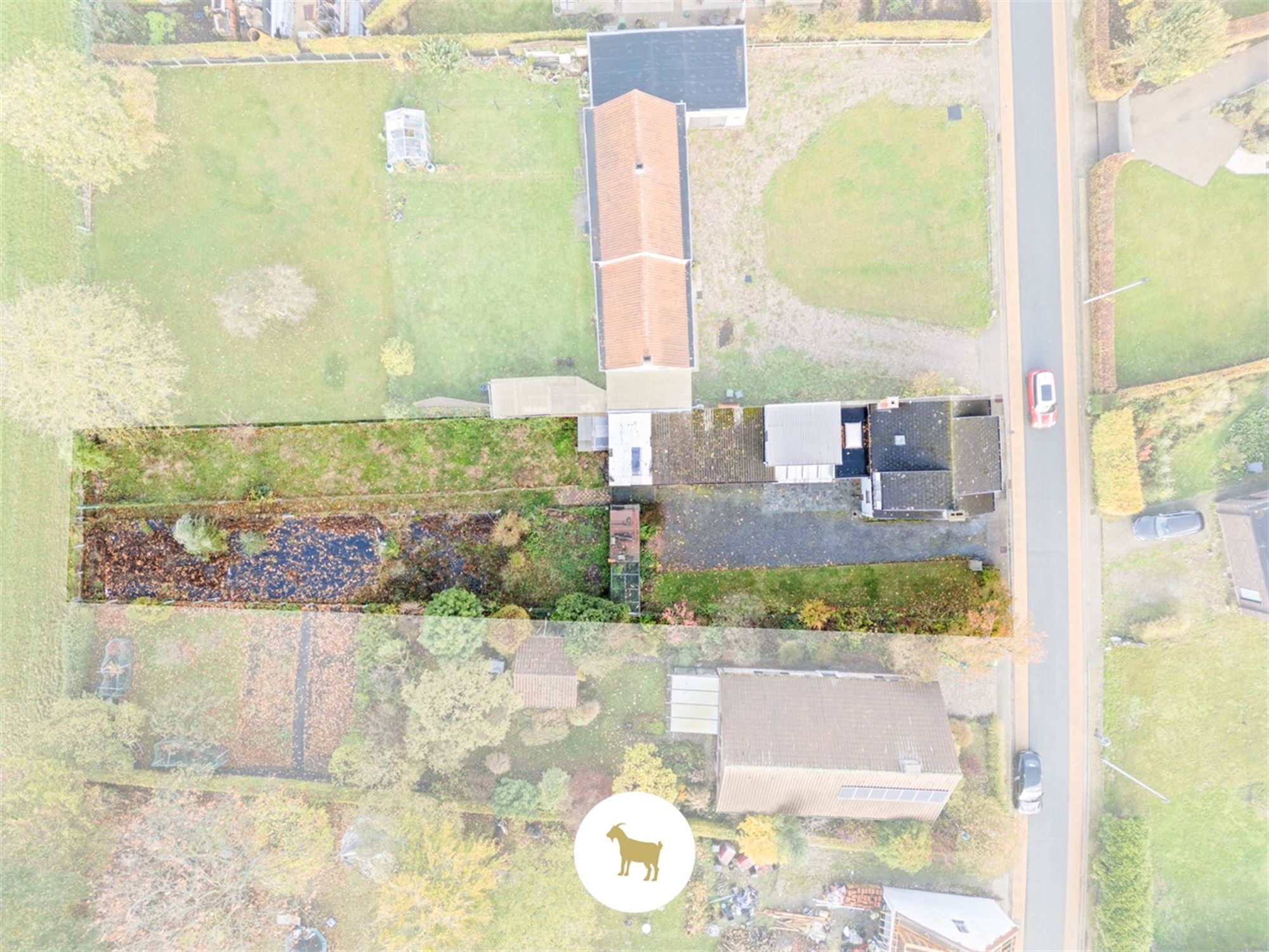 Perceel BOUWGROND (na afbraak bestaande bebouwing) voor OPEN BEBOUWING van ca. 954m² groot foto 7