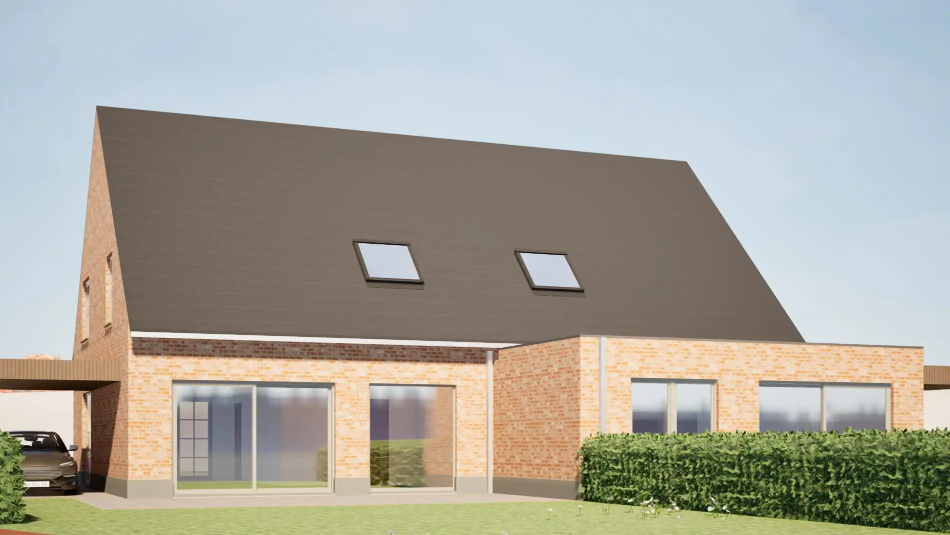Ruime rustieke nieuwbouwwoning met landelijk verzicht nabij centrum Eernegem foto 2