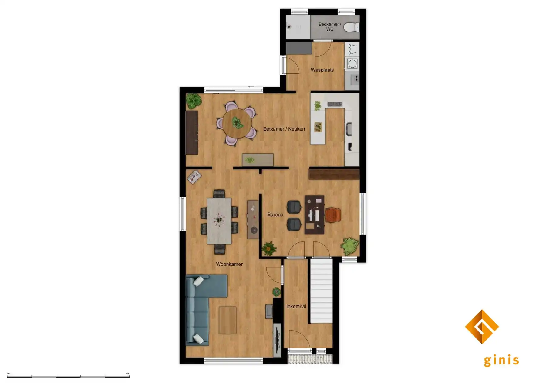 Instapklare woning met 2 slaapkamers op een perceel van 11a11ca, op een groene locatie.  foto 27
