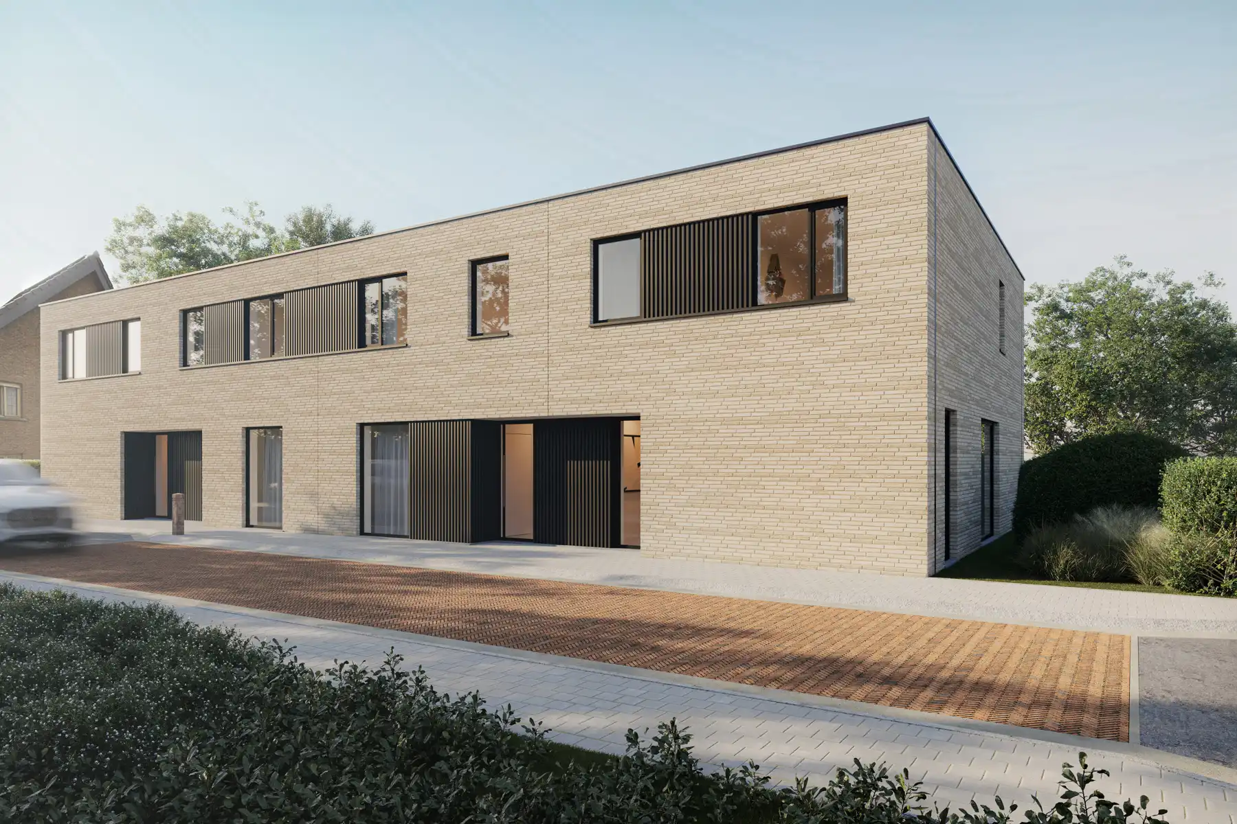 Moderne woningen met garage foto 2