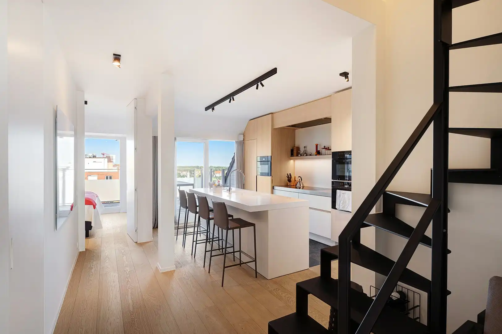 Prachtig duplexappartement met 3 slaapkamers en panoramische uitzichten in het Zoute. foto 9