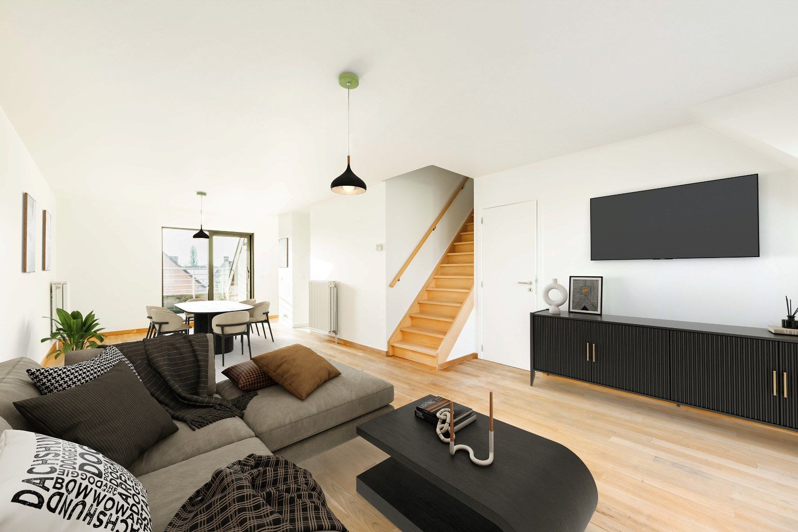 INSTAPKLAAR APPARTEMENT (146 m²) MET 3 SLPKS | STAANPLAATS + BERGING foto {{pictureIndex}}