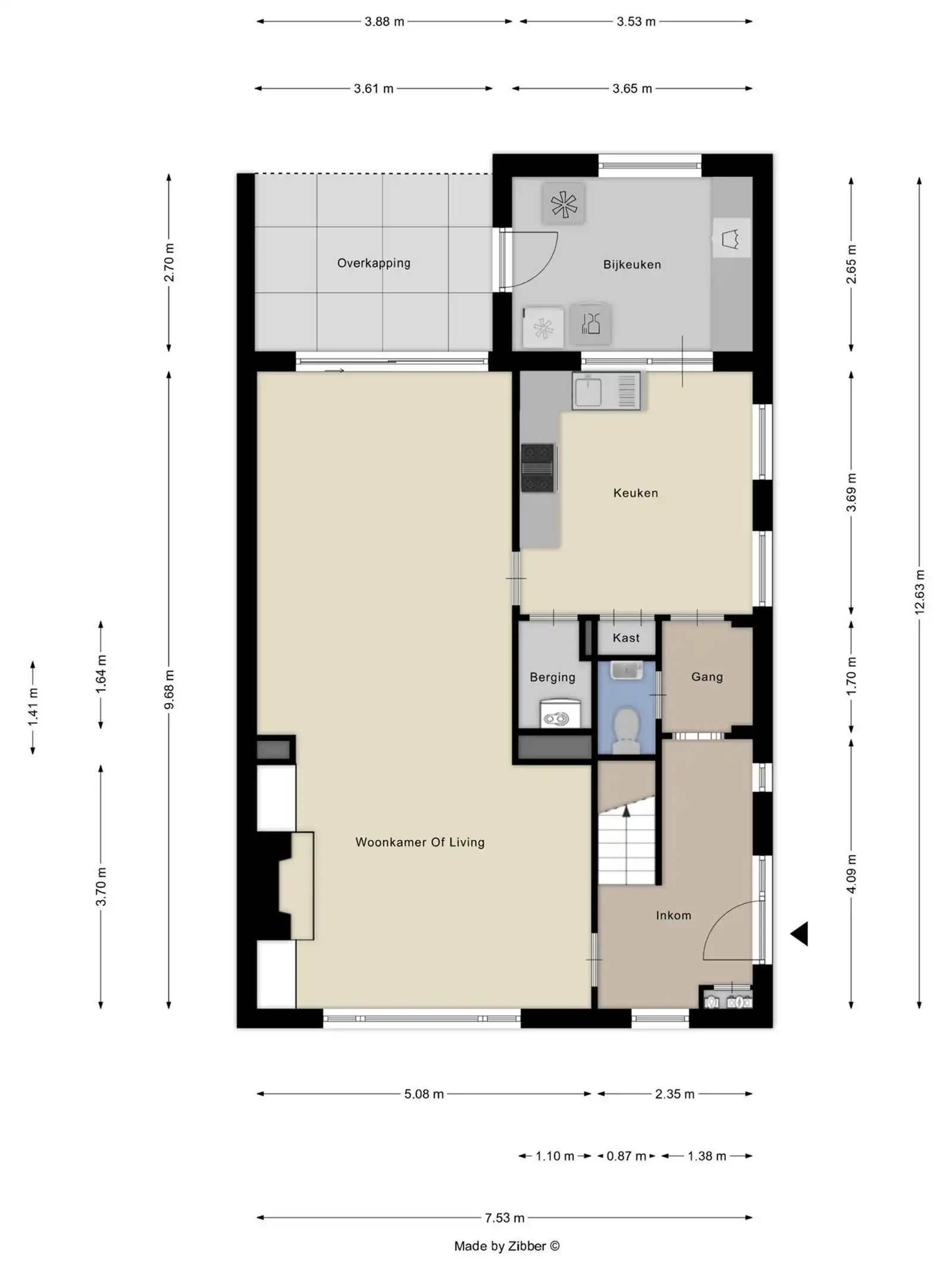 Woning te koop met 3 slaapkamers en ruime zolder foto 4