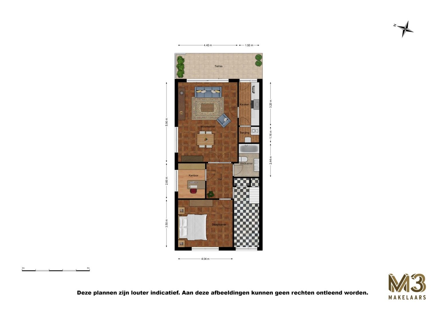 Gelijkvloers appartement met terras en garagebox! foto 21