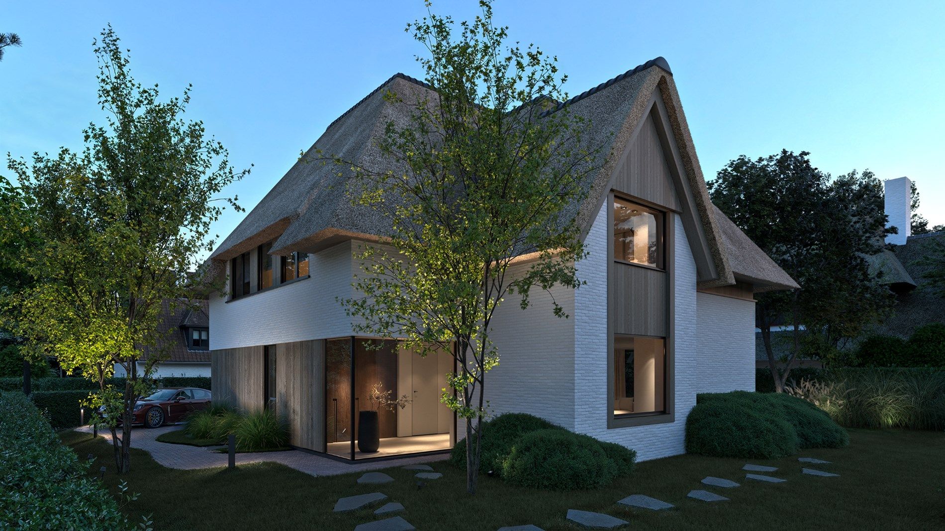 Luxueuze nieuwbouwvilla aan het rand van het Zoute foto {{pictureIndex}}